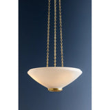 The traditional silhouette of the Awosting pendant receives a fashionable update with jewelry-inspired details. Blown from opal matte glass, the shade’s softened edges evoke a sense of calm, organic beauty. As light passes through the oculus, the lace-like metalwork becomes more noticeable. Amethyst Home provides interior design, new home construction design consulting, vintage area rugs, and lighting in the Newport Beach metro area.