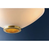 The traditional silhouette of the Awosting pendant receives a fashionable update with jewelry-inspired details. Blown from opal matte glass, the shade’s softened edges evoke a sense of calm, organic beauty. As light passes through the oculus, the lace-like metalwork becomes more noticeable. Amethyst Home provides interior design, new home construction design consulting, vintage area rugs, and lighting in the Tampa metro area.