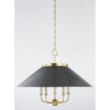 This classic metal shade design feels special with fresh finish combinations and sleek, heritage-inspired details. The contrastiing Aged Brass accents and modern gooseneck arm allow the pendants and sconce an updated, yet classic feel. The tapered shade over a five-light candelabra give the chandelier new traditional appeal. Amethyst Home provides interior design, new home construction design consulting, vintage area rugs, and lighting in the Laguna Beach metro area.