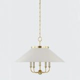 This classic metal shade design feels special with fresh finish combinations and sleek, heritage-inspired details. The contrastiing Aged Brass accents and modern gooseneck arm allow the pendants and sconce an updated, yet classic feel. The tapered shade over a five-light candelabra give the chandelier new traditional appeal. Amethyst Home provides interior design, new home construction design consulting, vintage area rugs, and lighting in the San Diego metro area.