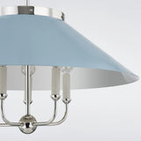 This classic metal shade design feels special with fresh finish combinations and sleek, heritage-inspired details. The contrastiing Aged Brass accents and modern gooseneck arm allow the pendants and sconce an updated, yet classic feel. The tapered shade over a five-light candelabra give the chandelier new traditional appeal. Amethyst Home provides interior design, new home construction design consulting, vintage area rugs, and lighting in the Boston metro area.