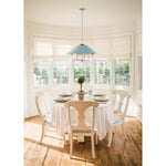 This classic metal shade design feels special with fresh finish combinations and sleek, heritage-inspired details. The contrastiing Aged Brass accents and modern gooseneck arm allow the pendants and sconce an updated, yet classic feel. The tapered shade over a five-light candelabra give the chandelier new traditional appeal. Amethyst Home provides interior design, new home construction design consulting, vintage area rugs, and lighting in the Newport Beach metro area.