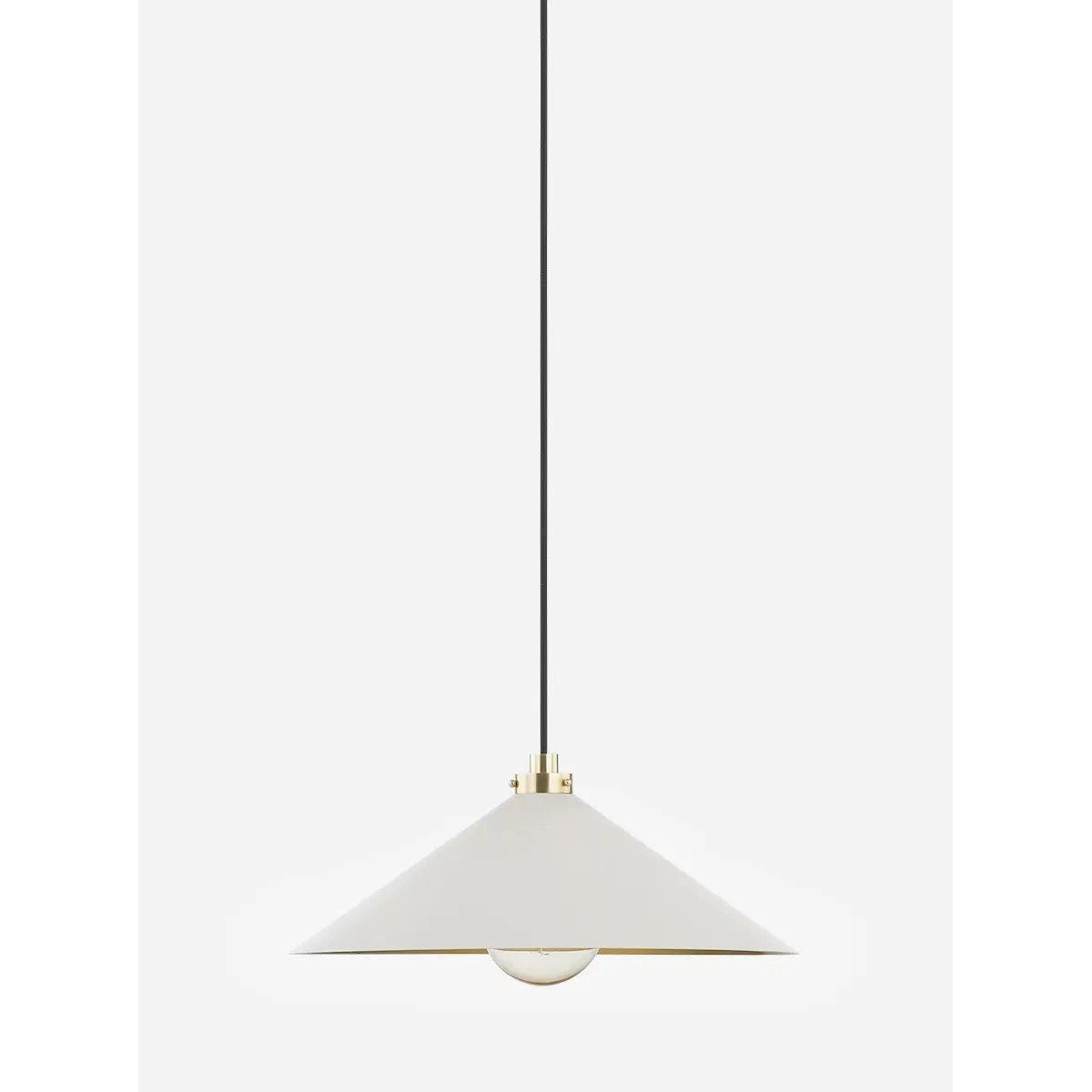 This classic metal shade design feels special with fresh finish combinations and sleek, heritage-inspired details. The contrastiing Aged Brass accents and modern gooseneck arm allow the pendants and sconce an updated, yet classic feel. The tapered shade over a five-light candelabra give the chandelier new traditional appeal. Amethyst Home provides interior design, new home construction design consulting, vintage area rugs, and lighting in the Miami metro area.