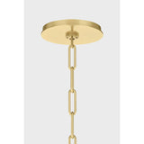 A vintage-inspired silhouette is elevated through thoughtful details in this transitional family. Arranged at varying heights, the overscale white linen tapered shades create a voluminous effect, like a sail billowing in the wind. Ivory trim provides subtle visual interest while remaining fresh and neutral. Amethyst Home provides interior design, new home construction design consulting, vintage area rugs, and lighting in the Seattle metro area.