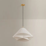 The dynamically layered design of the Edna pendant seeks to push the boundaries of what is possible with a handmade paper shade construction. Constructed as one piece, the shade is comprised of three identical pieces that intersect one another in a perfect geometric array. Amethyst Home provides interior design, new home construction design consulting, vintage area rugs, and lighting in the Monterey metro area.