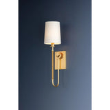 The antique-inspired silhouette of the Glenmont sconce is slender and refined with machine-led hardware. Each stem features a horizontal knurl resembling a screw, adding texture and a contemporary feel to the fixture. Amethyst Home provides interior design, new home construction design consulting, vintage area rugs, and lighting in the Des Moines metro area.