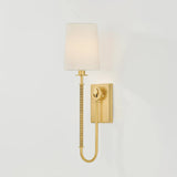 The antique-inspired silhouette of the Glenmont sconce is slender and refined with machine-led hardware. Each stem features a horizontal knurl resembling a screw, adding texture and a contemporary feel to the fixture. Amethyst Home provides interior design, new home construction design consulting, vintage area rugs, and lighting in the San Diego metro area.