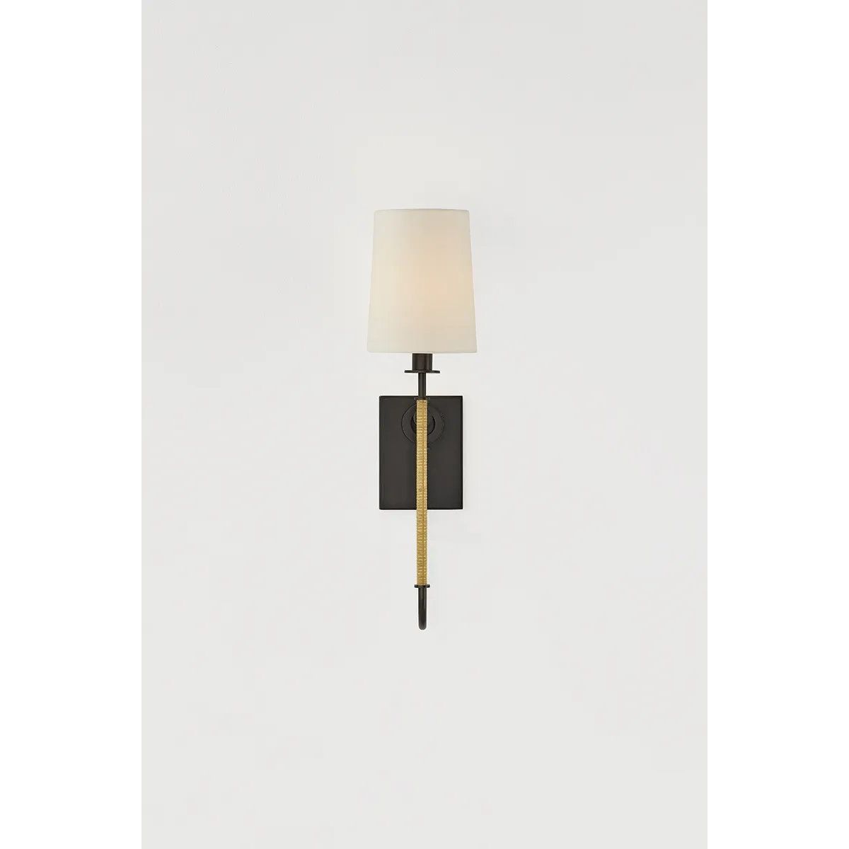 The antique-inspired silhouette of the Glenmont sconce is slender and refined with machine-led hardware. Each stem features a horizontal knurl resembling a screw, adding texture and a contemporary feel to the fixture. Amethyst Home provides interior design, new home construction design consulting, vintage area rugs, and lighting in the San Diego metro area.