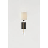 The antique-inspired silhouette of the Glenmont sconce is slender and refined with machine-led hardware. Each stem features a horizontal knurl resembling a screw, adding texture and a contemporary feel to the fixture. Amethyst Home provides interior design, new home construction design consulting, vintage area rugs, and lighting in the San Diego metro area.