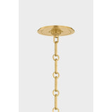 The Highclere family blends industrial and classic elements to create a modern, elevated basic. Etched for added texture, the clear optic glass shade creates a beautiful diffusion of light while the bell-shaped silhouette of the shade is accented by Mark D. Sikes' signature brass screw detailing. Amethyst Home provides interior design, new home construction design consulting, vintage area rugs, and lighting in the Charlotte metro area.