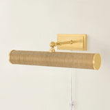 Whether you want to bring more attention to artwork or highlight a wall shelf of your favorite things, Holly is up to the task. This plug-in picture light now comes in an Aged Brass or Natural Grasscloth finish to create a more traditional or distinctive look. Amethyst Home provides interior design, new home construction design consulting, vintage area rugs, and lighting in the Miami metro area.