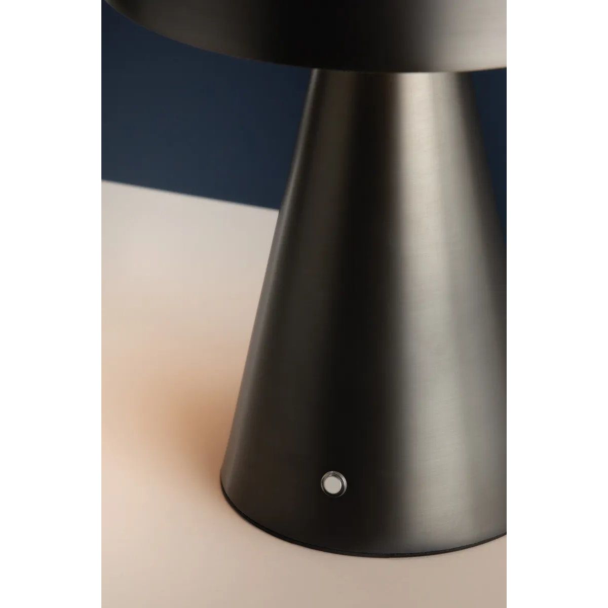 The contrast between the oblong domed shade and the conical base of Hopkinton creates a striking geometric design. Whether this petite lamp is finished in Aged Brass or Distressed Bronze, the on-trend mushroom silhouette adds a dose of personality. Its integrated rechargeable LED light source ensures lasting functionality.  Amethyst Home provides interior design, new home construction design consulting, vintage area rugs, and lighting in the Des Moines metro area.