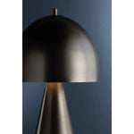 The contrast between the oblong domed shade and the conical base of Hopkinton creates a striking geometric design. Whether this petite lamp is finished in Aged Brass or Distressed Bronze, the on-trend mushroom silhouette adds a dose of personality. Its integrated rechargeable LED light source ensures lasting functionality.  Amethyst Home provides interior design, new home construction design consulting, vintage area rugs, and lighting in the Newport Beach metro area.