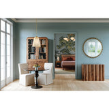 Ridged with ripple-like cuts, the crystal base of the Nicole table lamp makes for an eye-catching accent piece. Topped with a beautiful white linen shade, this pretty portable is rechargeable, adding convenience when styling. With classic Aged Brass-finished hardware, it’s the perfect addition to any bookshelf or small space. Amethyst Home provides interior design, new home construction design consulting, vintage area rugs, and lighting in the Alpharetta metro area.