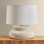 An exploration of voluminous forms and soft, endearing colors, the Pia family leans into the playful side of lighting. Stout proportions, generous curves, and stacked ceramic disc shapes lend an artisanal feel that is enhanced by the Butter Crackle and Chateau Crackle finishes. Amethyst Home provides interior design, new home construction design consulting, vintage area rugs, and lighting in the Park City metro area.