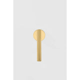 Integrated with CSL’s ‘Whisper’ technology, Simeon offers peak functionality in a streamlined sconce format. While understated, a level of style is achieved with the extruded ribbing on the Aged Brass articulating shade. Amethyst Home provides interior design, new home construction design consulting, vintage area rugs, and lighting in the Charlotte metro area.