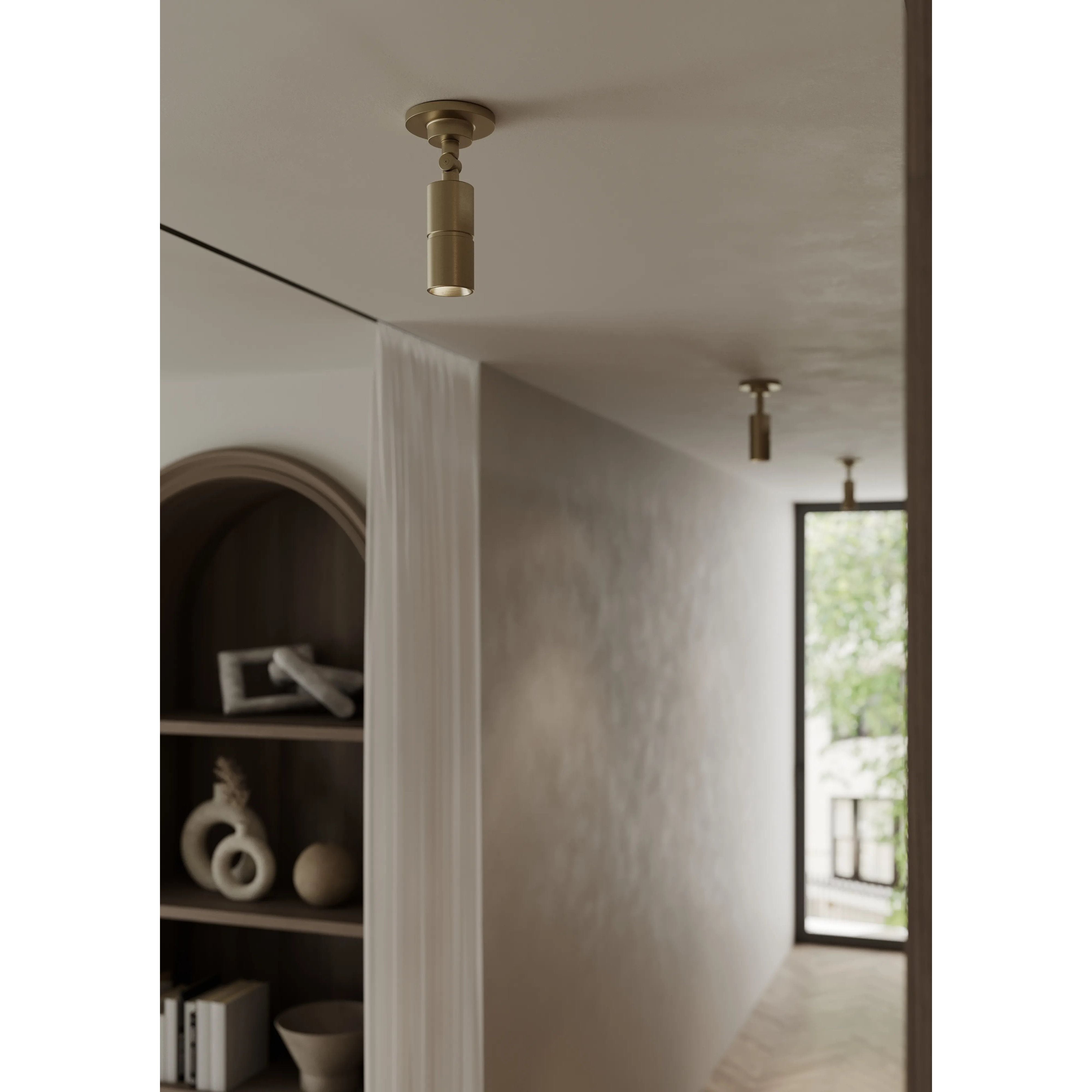 With a circular backplate, mechanical hinge, and stylish knurling details, Truett stands out as a polished lighting essential. It features CSL’s 2” diameter cylinder technology, making it perfect for spaces needing directional wall-mounted lighting. Amethyst Home provides interior design, new home construction design consulting, vintage area rugs, and lighting in the Park City metro area.