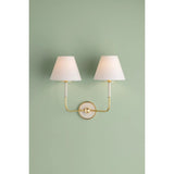 The refined framework and soft, tailored shades of Wedgewood evoke a sense of timeless, European charm. Available with one or two lights, this sconce features a classic shape, mixed finishes, and gently curved metalwork. Amethyst Home provides interior design, new home construction design consulting, vintage area rugs, and lighting in the Dallas metro area.