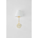 The refined framework and soft, tailored shades of Wedgewood evoke a sense of timeless, European charm. Available with one or two lights, this sconce features a classic shape, mixed finishes, and gently curved metalwork. Amethyst Home provides interior design, new home construction design consulting, vintage area rugs, and lighting in the San Diego metro area.