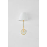 The refined framework and soft, tailored shades of Wedgewood evoke a sense of timeless, European charm. Available with one or two lights, this sconce features a classic shape, mixed finishes, and gently curved metalwork. Amethyst Home provides interior design, new home construction design consulting, vintage area rugs, and lighting in the San Diego metro area.