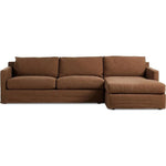 Hampton Antwerp Cafe 2-Piece Right Chaise Slipcover Sectional  Four Hands