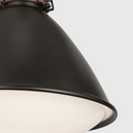 Featuring Hayward Medium Pendant Aged Iron by Visual Comfort at Amethyst Home. Introducing the Hayward Medium Pendant, crafted with aged iron and designed to elevate any space. Its sleek and sophisticated pendant design adds a touch of luxury to your home. Light up your room with this elegant piece, perfect for creating an exclusive, refined ambiance.
Overall Dimensions: 13" L x 13. Amethyst Home provides interior design, new construction, custom furniture, and area rugs in the Portland metro area