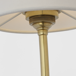 Featuring Hulton 17" Cordless Single Sconce Hand-Rubbed Antique Brass by Visual Comfort at Amethyst Home. Hulton 17" Cordless Single Sconce in Hand-Rubbed Antique Brass with Linen Shade
Overall Dimensions: 6.5" L x 6.5" W x 17.75" H
Weight : 6 lbs.. Amethyst Home provides interior design, new construction, custom furniture, and area rugs in the Scottsdale metro area