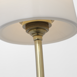 Featuring Hulton 17" Cordless Single Sconce Hand-Rubbed Antique Brass by Visual Comfort at Amethyst Home. Hulton 17" Cordless Single Sconce in Hand-Rubbed Antique Brass with Linen Shade
Overall Dimensions: 6.5" L x 6.5" W x 17.75" HWeight : 6 lbs.. Amethyst Home provides interior design, new construction, custom furniture, and area rugs in the Tampa metro area