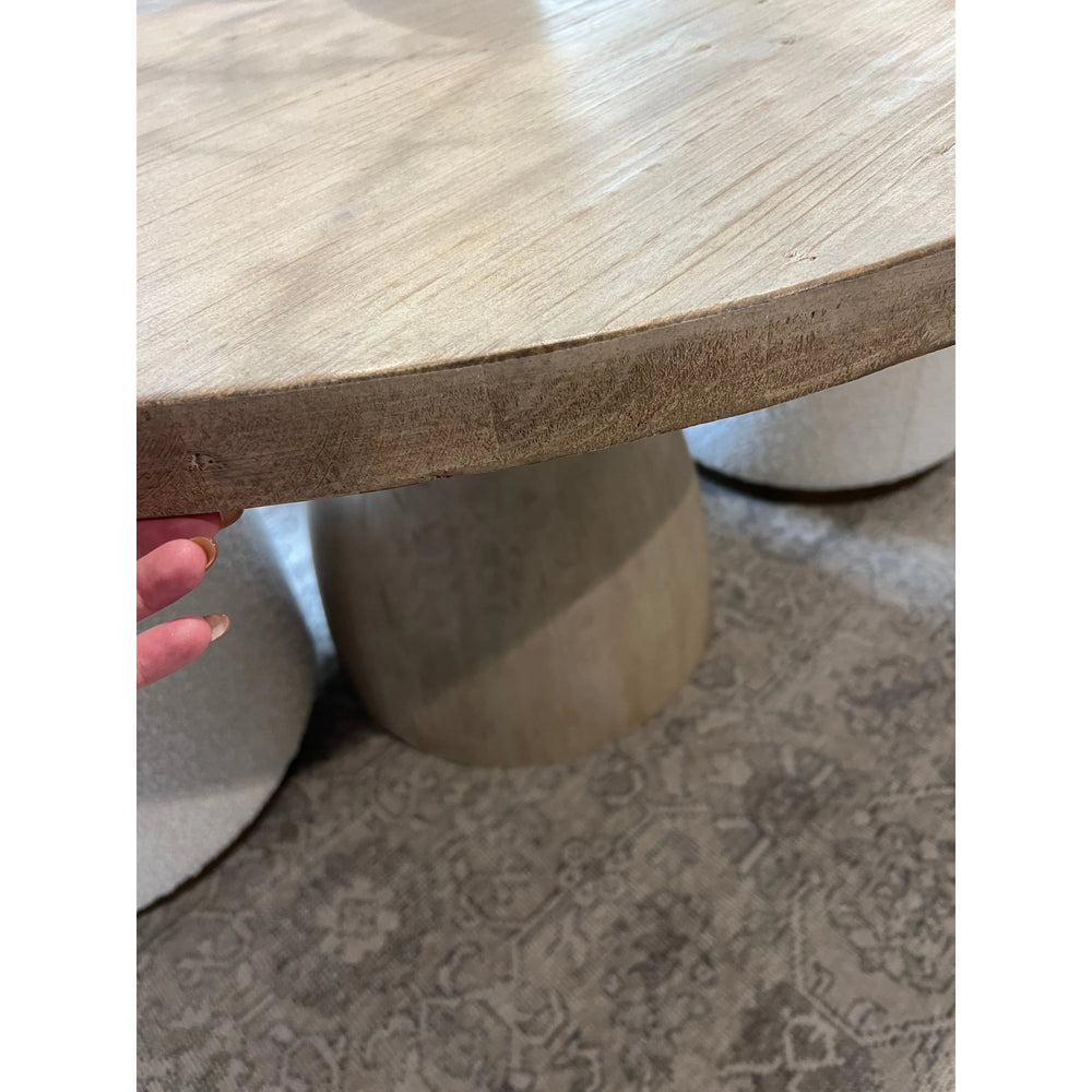 Featuring Cabrera Light Warm Wash Dining Table by Dovetail at Amethyst Home. Crafted to perfection with reclaimed pine wood and finished with a light warm wash, this Cabrera dining table brings a laidback, modern coastal vibe to your home. 
Amethyst Home embraces wabi sabi and each table will have a unique color variation.
Material: Reclaimed Pine WoodFinis.  Amethyst Home provides interior design, new home construction design consulting, vintage area rugs, and lighting in the Portland metro area.