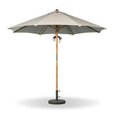 Baska Outdoor Round Umbrella - Fine Sanded Teak-Fsc / Ibiza Mole - Ibiza Mole
