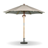 Baska Outdoor Round Umbrella - Fine Sanded Teak-Fsc / Ibiza Mole - Ibiza Mole