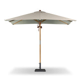Baska Outdoor Rectangular Umbrella - Fine Sanded Teak-Fsc / Ibiza Mole - Ibiza Mole