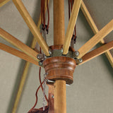Baska Outdoor Round Umbrella - Fine Sanded Teak-Fsc / Ibiza Mole - Ibiza Mole