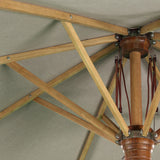 Baska Outdoor Round Umbrella - Fine Sanded Teak-Fsc / Ibiza Mole - Ibiza Mole