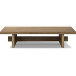 Isaac Rubbed Light Oak Coffee Table  Four Hands