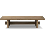 Isaac Rubbed Light Oak Coffee Table  Four Hands