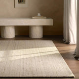 Featuring Hued Rug by Jaipur Living at Amethyst Home. Subtle variations of white and beige create depth and dimension in the elegantly understated Hue rug. Handwoven with precision, its solid design offers a timeless foundation for any space—from modern to classic interiors.Handwoven60% Wool 40% CottonSLO02 Solon HuedBlot stains immediately and clean wi. Amethyst Home provides interior design, new home construction design consulting, vintage area rugs, and lighting in the Newport Beach metro area.