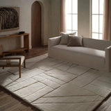 Featuring Jamun Hand-Knotted Rug by Jaipur Living at Amethyst Home. Embrace clean, simple elegance with the Ameln Jamun. As artisans knot each strand by hand, they weave in modern, centric lines that balance Moroccan heritage with contemporary edge. Made from lush New Zealand wool, the Jamun rug offers delicious dimension and a cloud-like texture, offering comf. Amethyst Home provides interior design, new home construction design consulting, vintage area rugs, and lighting in the Tampa metro area.