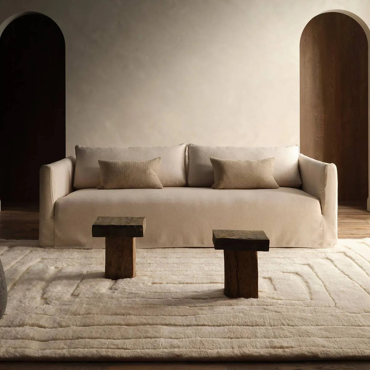 Featuring Kenji Hand-Knotted Rug by Jaipur Living at Amethyst Home. Embrace clean, simple elegance with the Ameln Kenji. As artisans knot each strand by hand, they weave in modern, centric lines that balance Moroccan heritage with contemporary edge. Made from lush New Zealand wool, the Kenji rug offers delicious dimension and a cloud-like texture, offering. Amethyst Home provides interior design, new home construction design consulting, vintage area rugs, and lighting in the Alpharetta metro area.