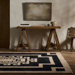 Featuring Kyrenia Hand-Knotted Rug by Jaipur Living at Amethyst Home. Anchor your space with a modern representation of vintage Kars designs through bold geometric design. Kyrenia?s striking, maze-like pattern guides eyes through any area. Hand knotted for durability with kid- and pet-friendly materials, it?s ideal for busy rooms.Hand Knotted100% WoolCYP07 Cy. Amethyst Home provides interior design, new home construction design consulting, vintage area rugs, and lighting in the Houston metro area.