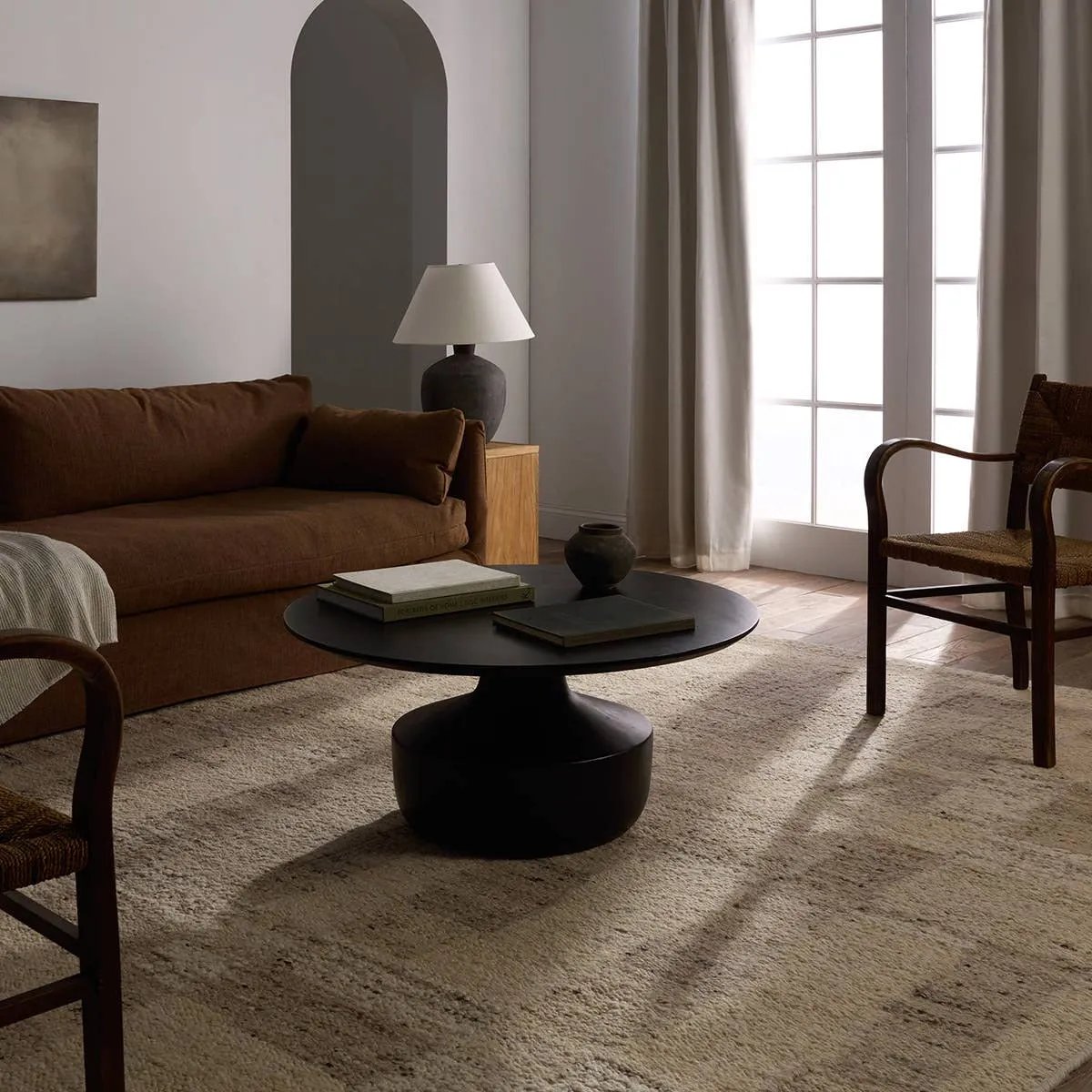 Featuring Leona Llara Rug by Jaipur Living at Amethyst Home. With its lofty, handmade loops, the Llara rug is an inviting, textural essential. Crafted of 100% undyed wool, its natural, relaxed, persona is met with an open pattern of Moroccan stripes. An outstanding union of artistry and contemporary style, its physical approachability, monochromatic palette,. Amethyst Home provides interior design, new home construction design consulting, vintage area rugs, and lighting in the Portland metro area.