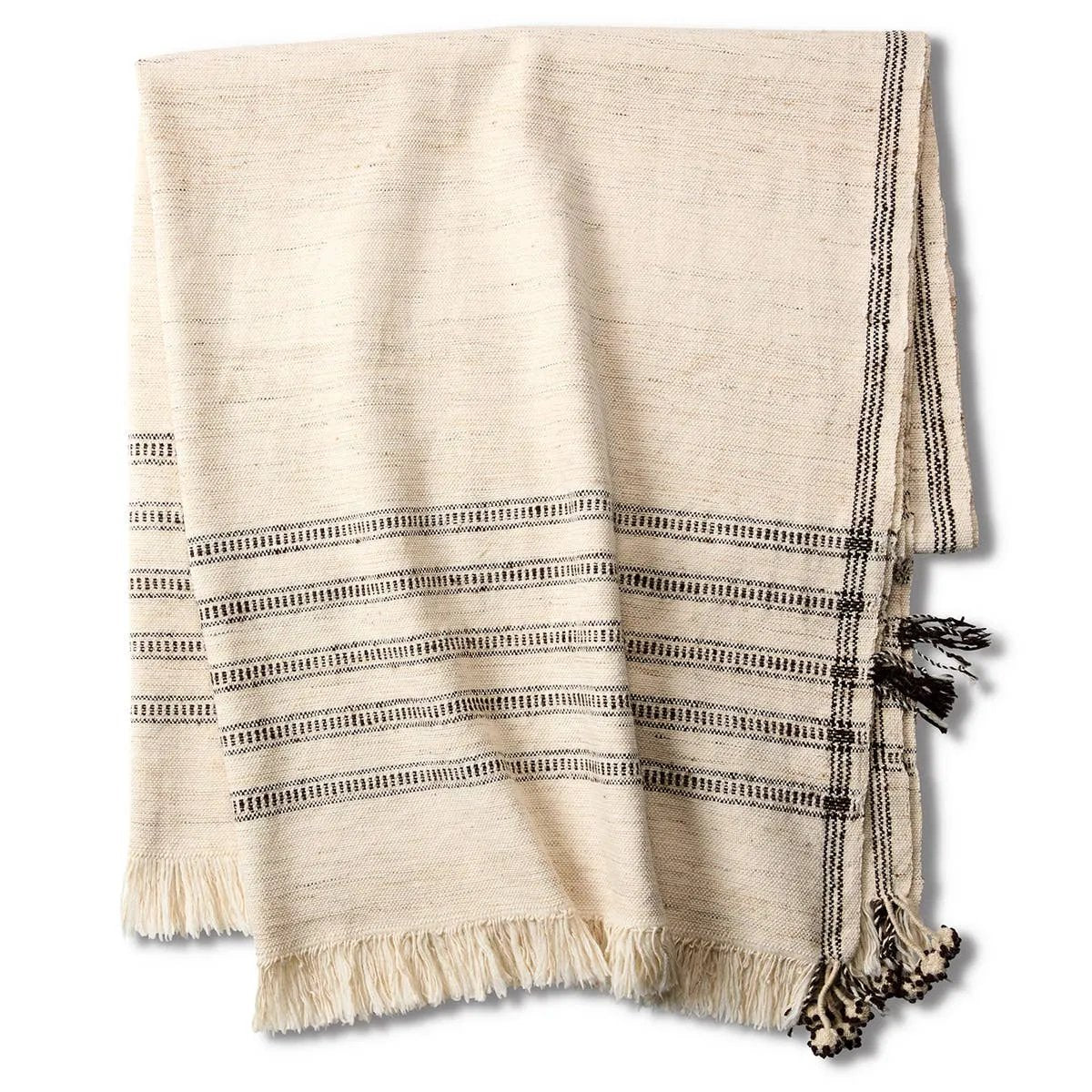 Featuring Margosa Didina Throw by Jaipur Living at Amethyst Home. The Neem & Jaipur Living present the Margosa Didina, offering stonewashed and embroidered handcrafted throws, blankets, and bedding expertly crafted of soft cotton and hand-spun wool in India. Grounded in ancient textile traditions, this Didina brings natural designs and textures through indi. Amethyst Home provides interior design, new home construction design consulting, vintage area rugs, and lighting in the Calabasas metro area.