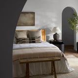 Featuring Margosa Didina Throw by Jaipur Living at Amethyst Home. The Neem & Jaipur Living present the Margosa Didina, offering stonewashed and embroidered handcrafted throws, blankets, and bedding expertly crafted of soft cotton and hand-spun wool in India. Grounded in ancient textile traditions, this Didina brings natural designs and textures through in. Amethyst Home provides interior design, new home construction design consulting, vintage area rugs, and lighting in the Los Angeles metro area.