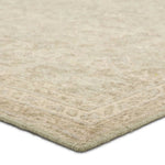 Featuring Onessa Delwyn Hand-Knotted Rug by Jaipur Living at Amethyst Home. The Onessa Delwyn marries traditional motifs with soft, subdued colorways for the perfect blend of fresh and time-honored style. These hand-knotted wool rugs feature hand-sheared quality with a coveted vintage look. The Delwyn rug features subtle floral patterns in shades of cre. Amethyst Home provides interior design, new home construction design consulting, vintage area rugs, and lighting in the Winter Garden metro area.