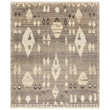 Featuring Zaira Tonnara Hand-Knotted Rug by Jaipur Living at Amethyst Home. Enrich living spaces with the exotic allure of the Zaira Collection - a fusion of modern Moroccan designs and unparalleled craftsmanship. Handknotted in India with 22 knots per square inch, these rugs exude luxury and artistry. The Tonnara rug showcases an intriguing diamond pattern. Amethyst Home provides interior design, new home construction design consulting, vintage area rugs, and lighting in the Calabasas metro area.