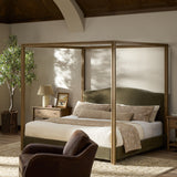 Jodie Canopy Bed - Malmo Olive