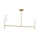 Featuring Key Medium Linear Chandelier Burnished Brass by Visual Comfort at Amethyst Home. This stunning chandelier will add a touch of opulence to any room with its sleek, linear design and luxurious burnished brass finish. Elevate your space with this sophisticated and exclusive piece, reminiscent of a work of art. Experience the elegance and grandeur of this key piece in yo. Amethyst Home provides interior design, new construction, custom furniture, and area rugs in the Newport Beach metro area