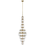 Featuring Killarney 19" Layered Entry Chandelier Natural Brass by Visual Comfort at Amethyst Home. Killarney 19" Layered Entry Chandelier in Natural Brass with Clear Crystal
Overall Dimensions: 19" L x 19" W x 104.75" HWeight : 90 lbs.. Amethyst Home provides interior design, new construction, custom furniture, and area rugs in the Scottsdale metro area