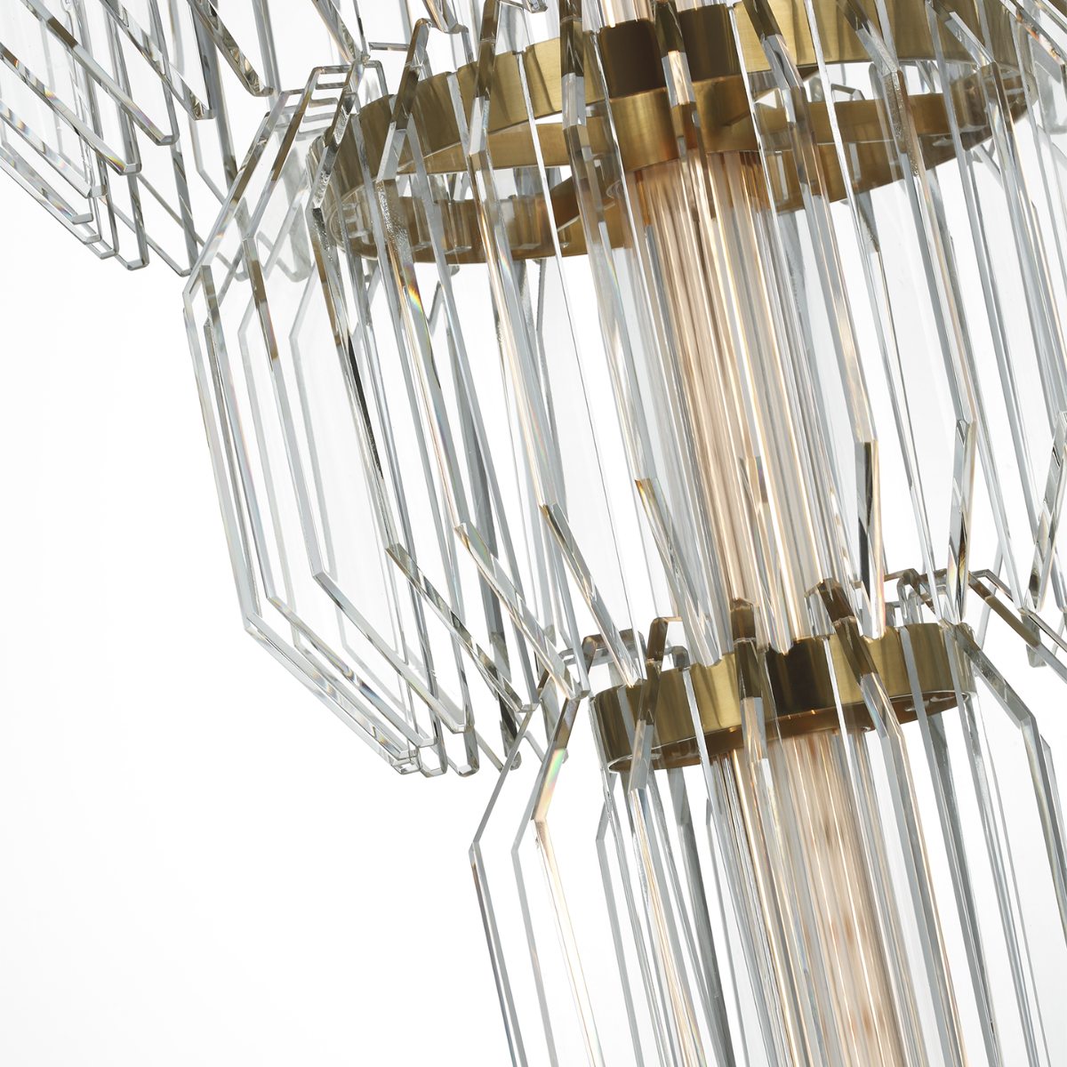 Featuring Killarney 19" Layered Entry Chandelier Natural Brass by Visual Comfort at Amethyst Home. Killarney 19" Layered Entry Chandelier in Natural Brass with Clear Crystal
Overall Dimensions: 19" L x 19" W x 104.75" HWeight : 90 lbs.. Amethyst Home provides interior design, new construction, custom furniture, and area rugs in the Seattle metro area