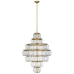 Featuring Killarney 32" Layered Chandelier Natural Brass by Visual Comfort at Amethyst Home. Killarney 32" Layered Chandelier in Natural Brass with Clear Crystal
Overall Dimensions: 32" L x 32" W x 86.75" HWeight: 119 lbs.. Amethyst Home provides interior design, new construction, custom furniture, and area rugs in the Kansas City metro area